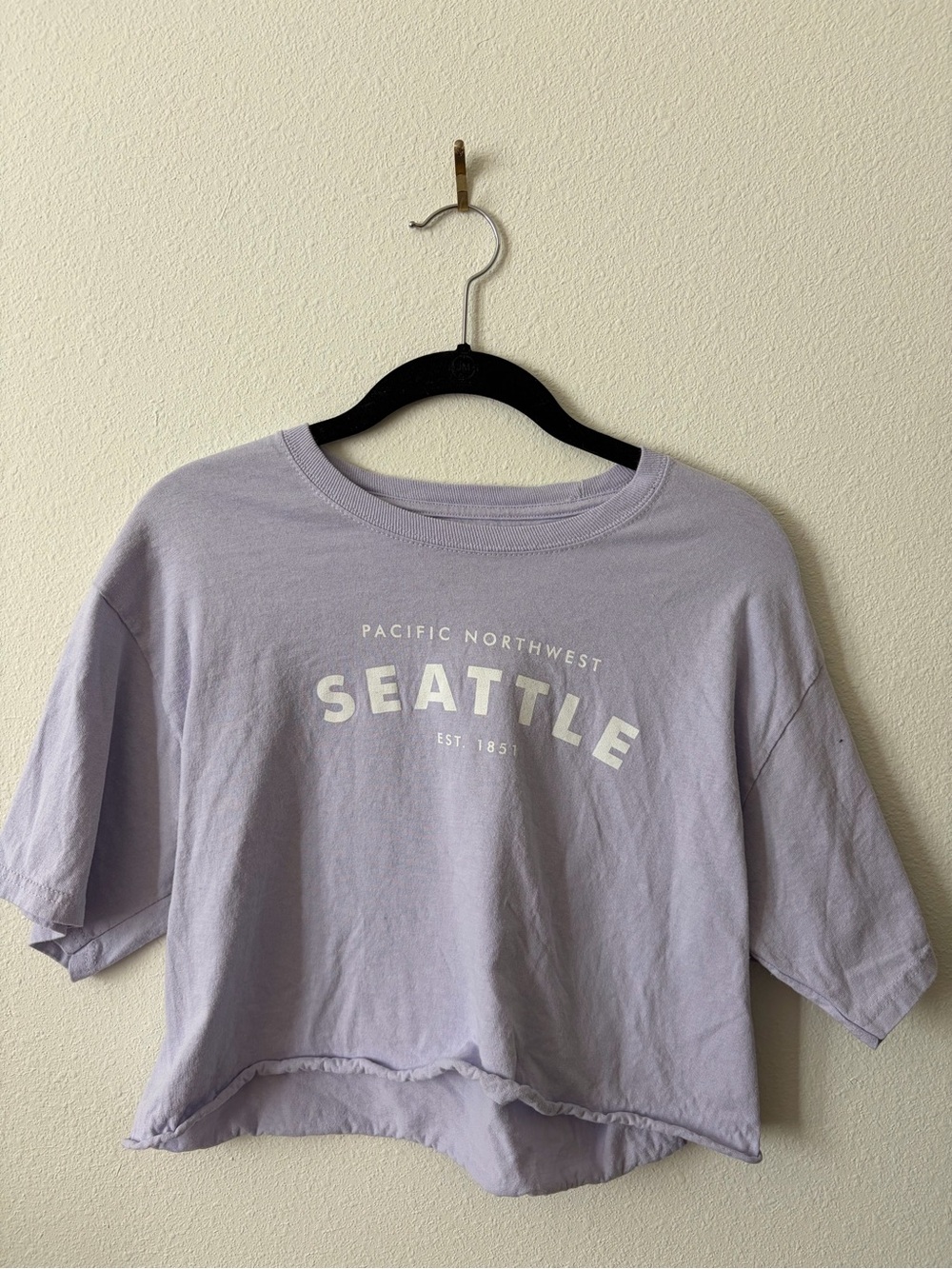 Champion Lavender Seattle Cropped Tee